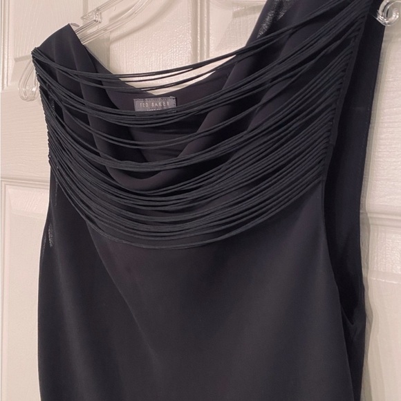 Ted Baker Black Ruched Sleeveless Tank Top - Picture 4 of 5